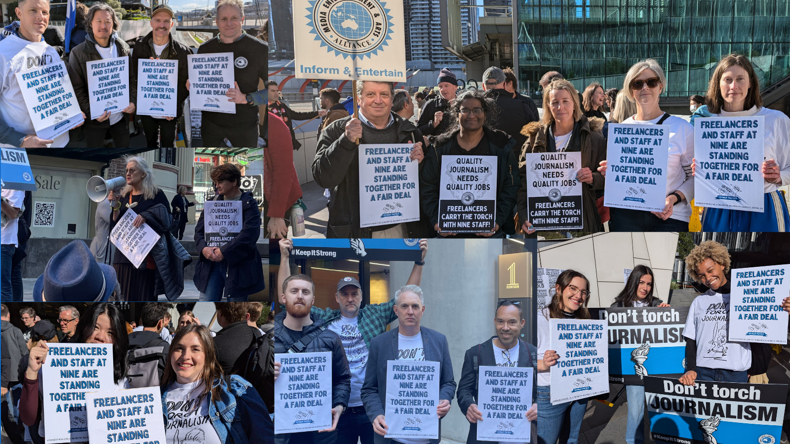 Freelancers and STaff at Nine Are Standing Together for a fair deal for all workers (5)